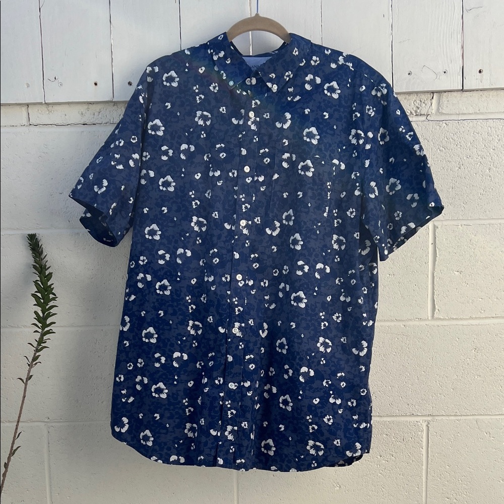 Banana Republic Navy Floral Men's Shirt